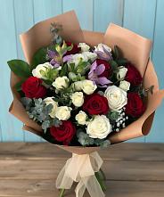 Букет цветов из:  Розы и Альстромерии в Пришибе