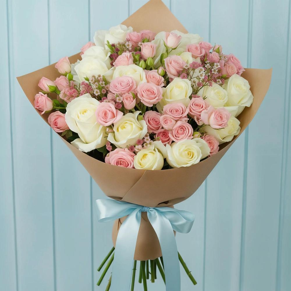 Букет цветов из: Розы в Пришибе