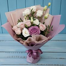 Букет цветов из:  Розы и Лизиантусы в Пришибе