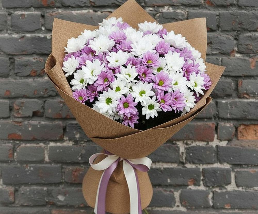 Букет цветов из: Хризантемы в Пришибе