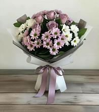 Букет цветов из:  Хризантемы и Розы #REPLACE_PRED# Пришибе