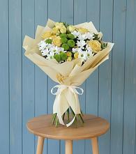 Букет цветов из:  Хризантемы и Розы в Пришибе