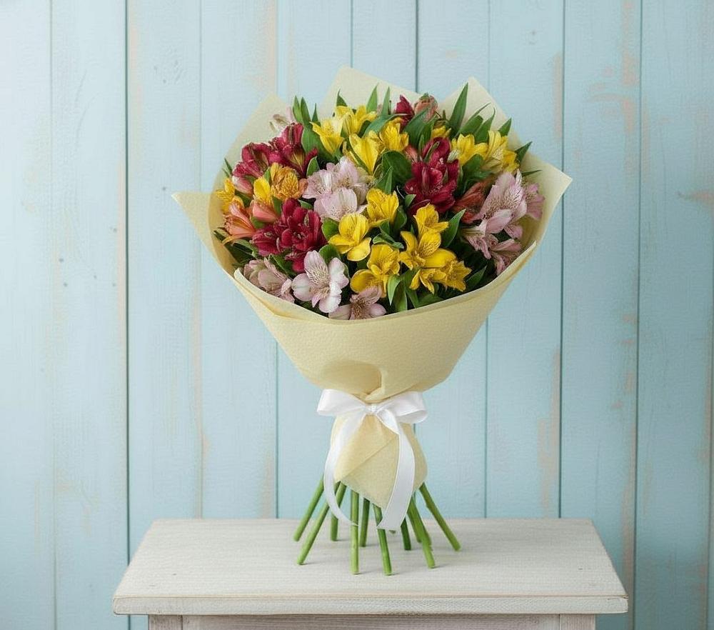 Букет цветов из: Альстромерии в Пришибе